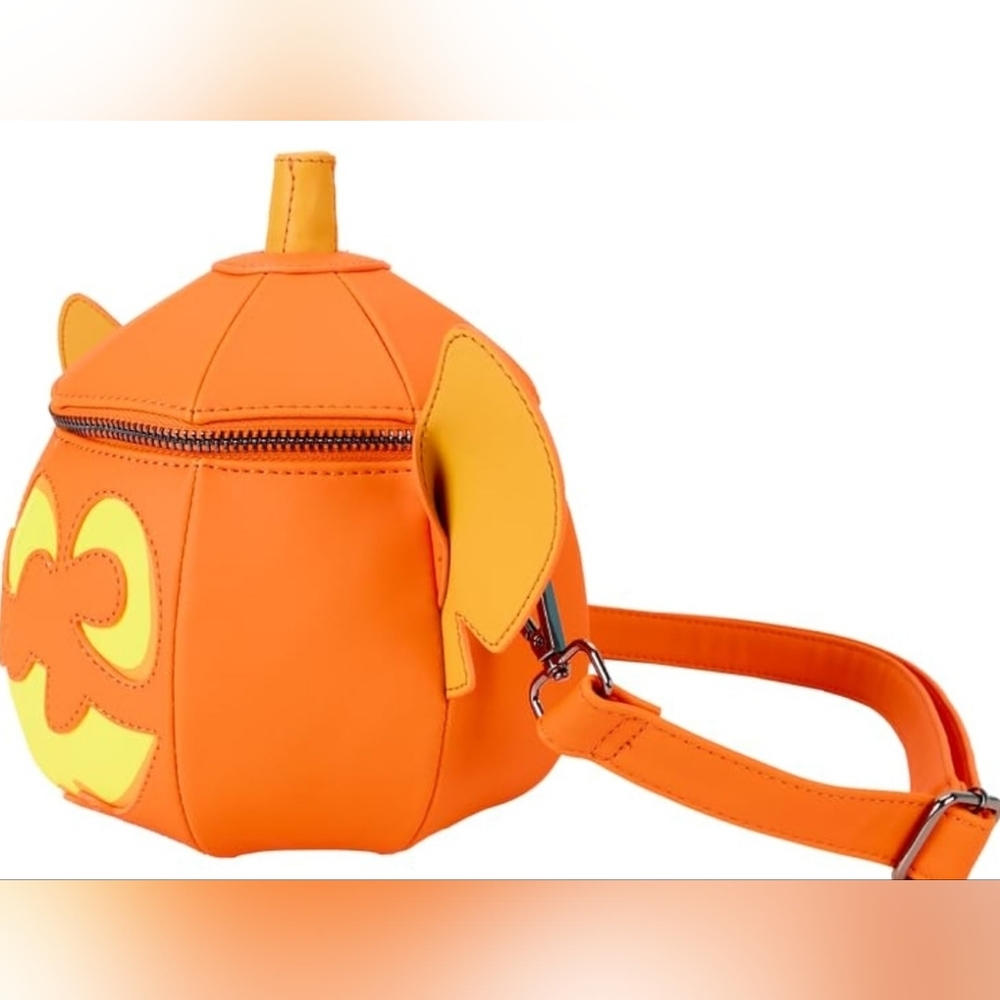 Loungefly X Disney Figural Stitch Jack o lantern  glow in the dark Crossbody🎃🎃 - Picture 4 of 13